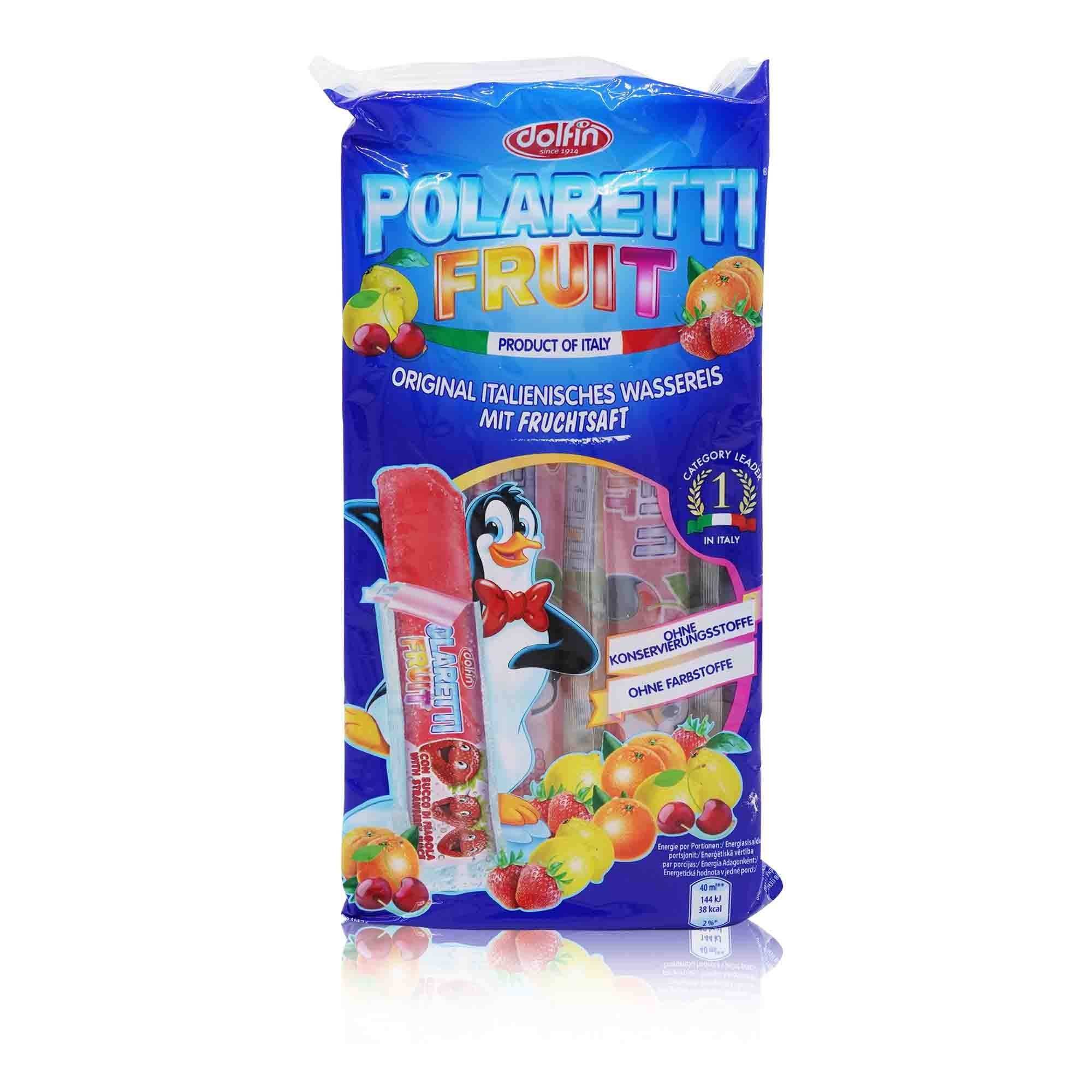 DOLFIN Ghiaccioli frutta Polaretti – Wasserfruchteis Polaretti - 0,400l - italienisch-einkaufen.de