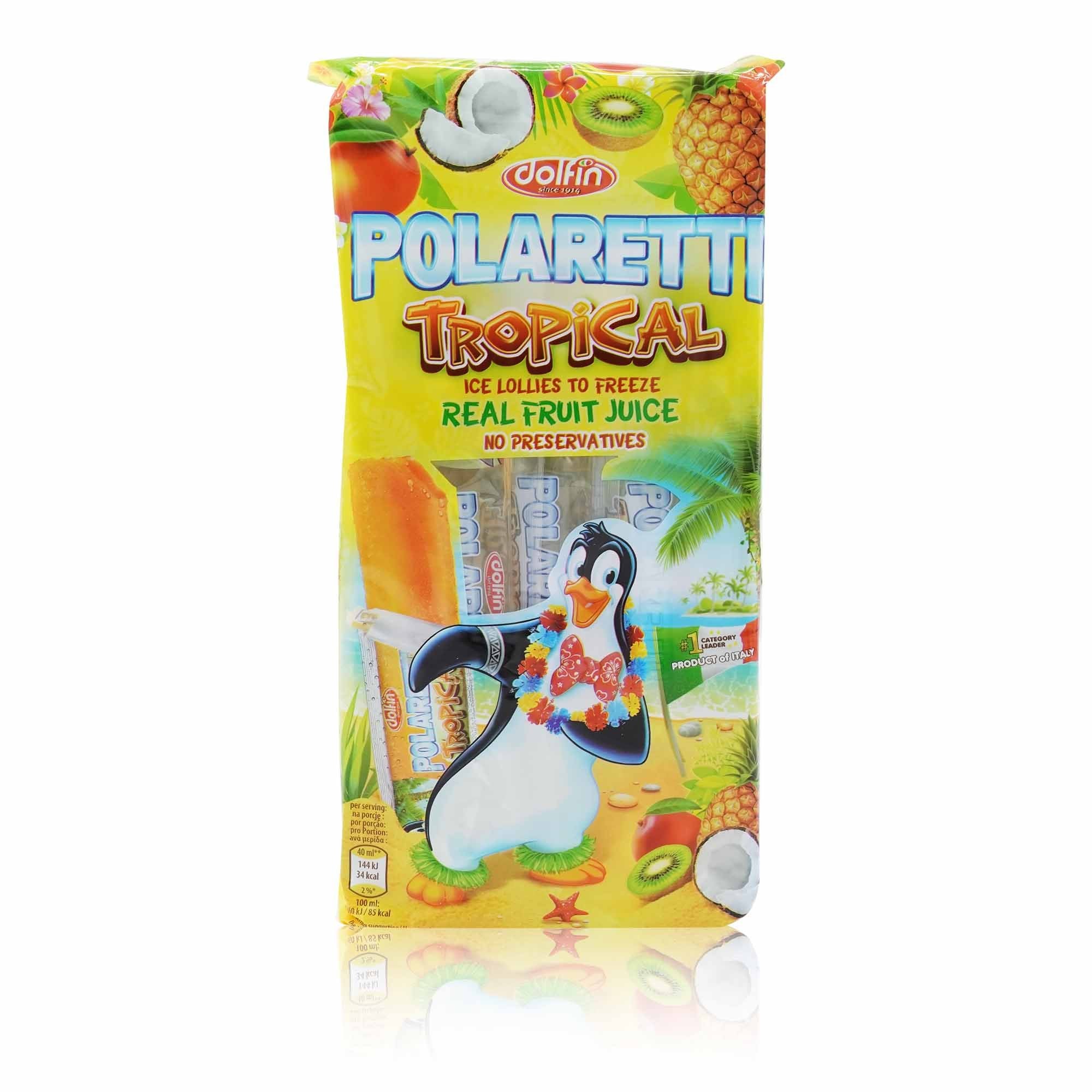 DOLFIN Polaretti tropical – Wassereis Polaretti Tropical - 0,400l - italienisch-einkaufen.de