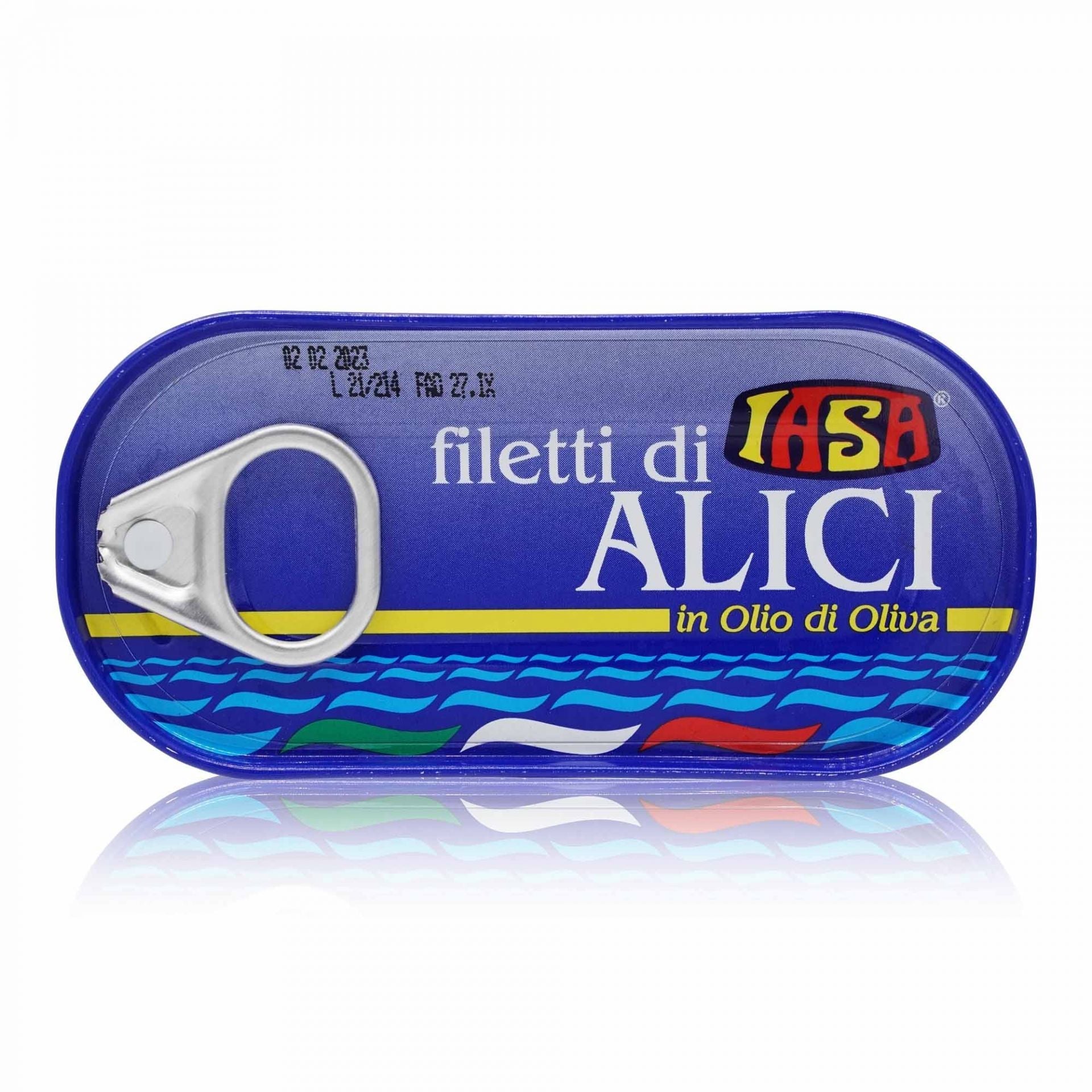 IASA Filetti di Alici in olio d'oliva – Sardellenfilets in Olivenöl - 0,045kg - italienisch-einkaufen.de