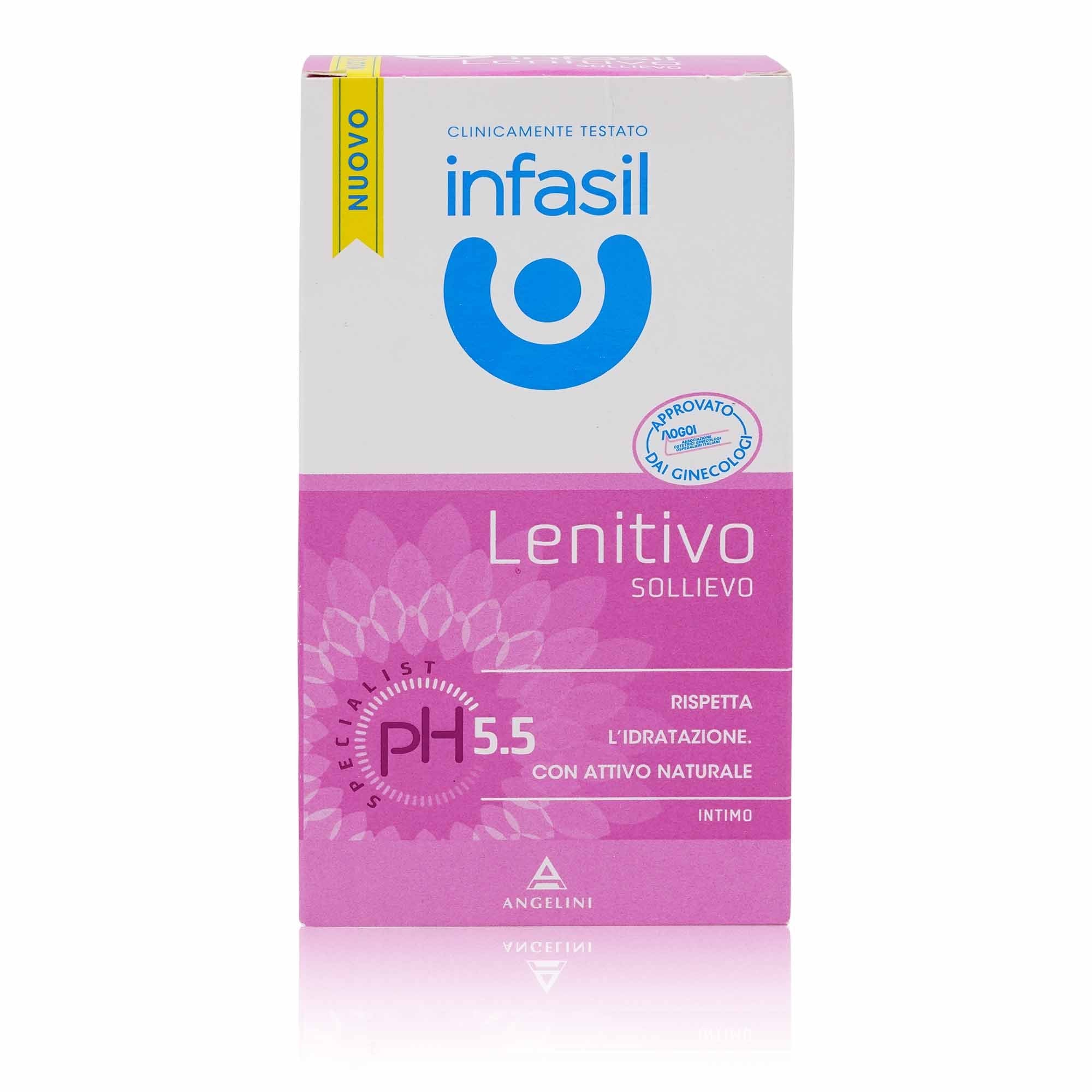 INFASIL Lenitivo sollievo pH 5.5 – Waschgel für die Intimpflege pH 5.5 - 0,2l