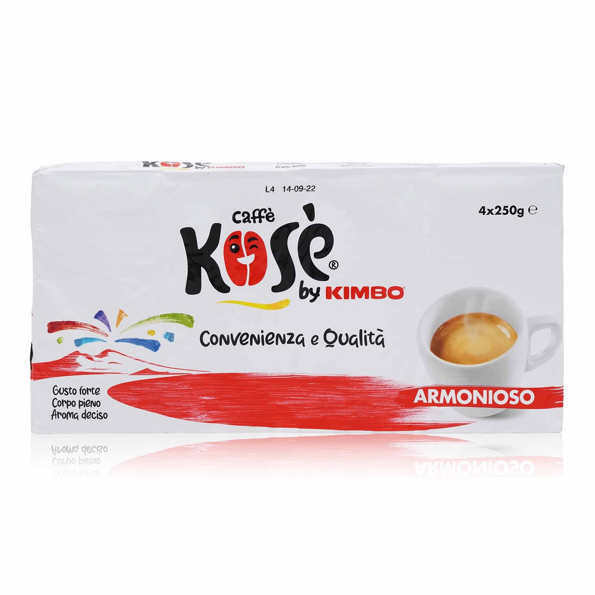 KIMBO Caffè Kosè Armonioso – Espressokaffee gemahlen Kosè - 1kg