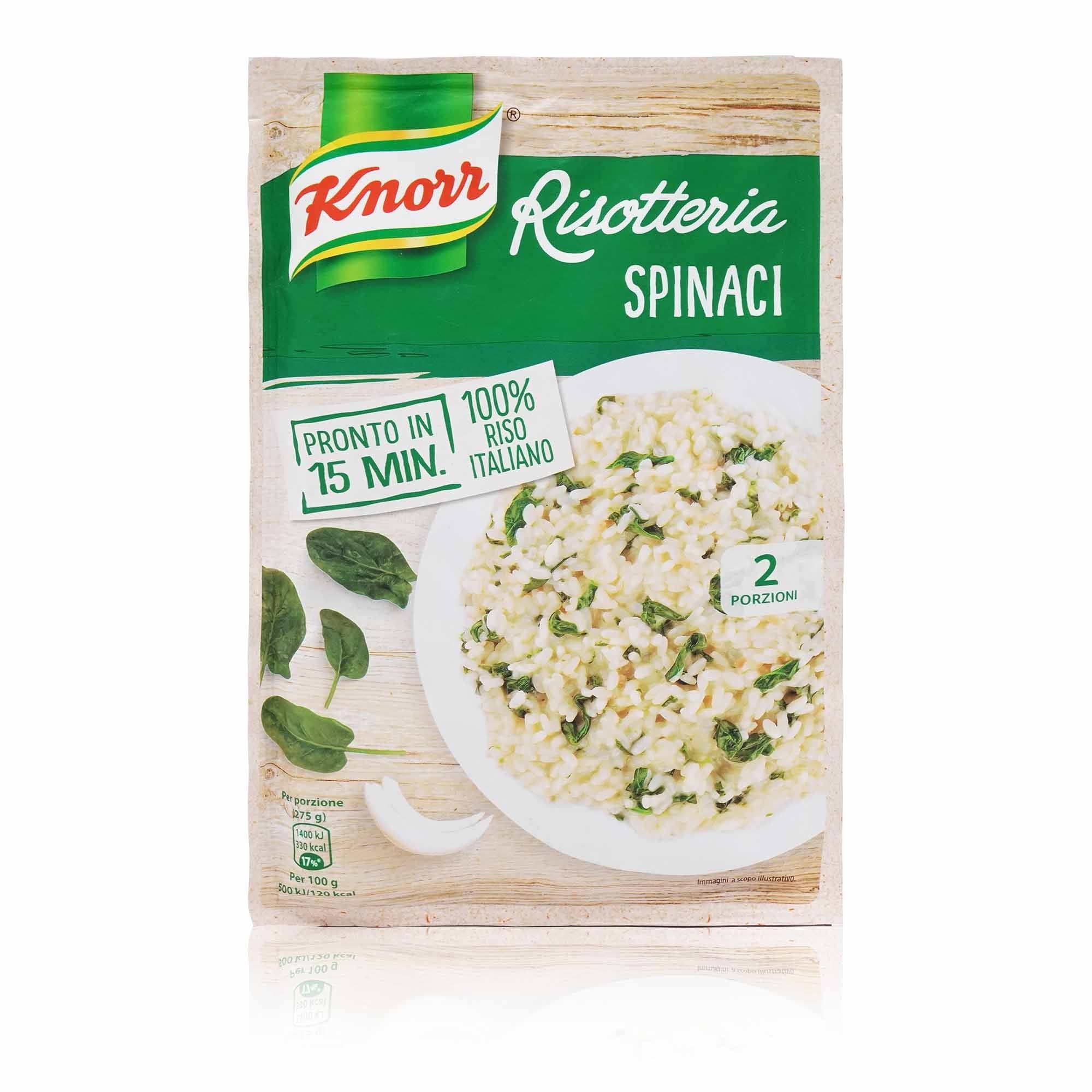 KNORR Risotto con Spinaci – Risotto mit Spinat - 0,175kg - italienisch-einkaufen.de