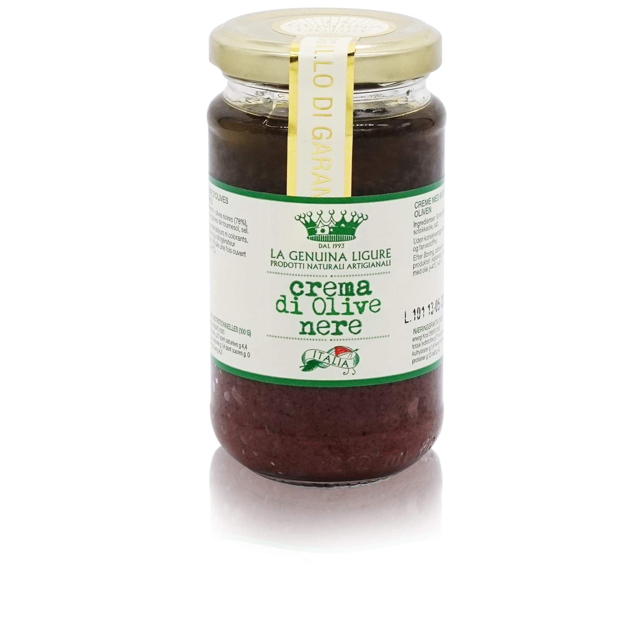 La Genuina Ligure Crema di Olive neri – Olivencreme - 0,18kg