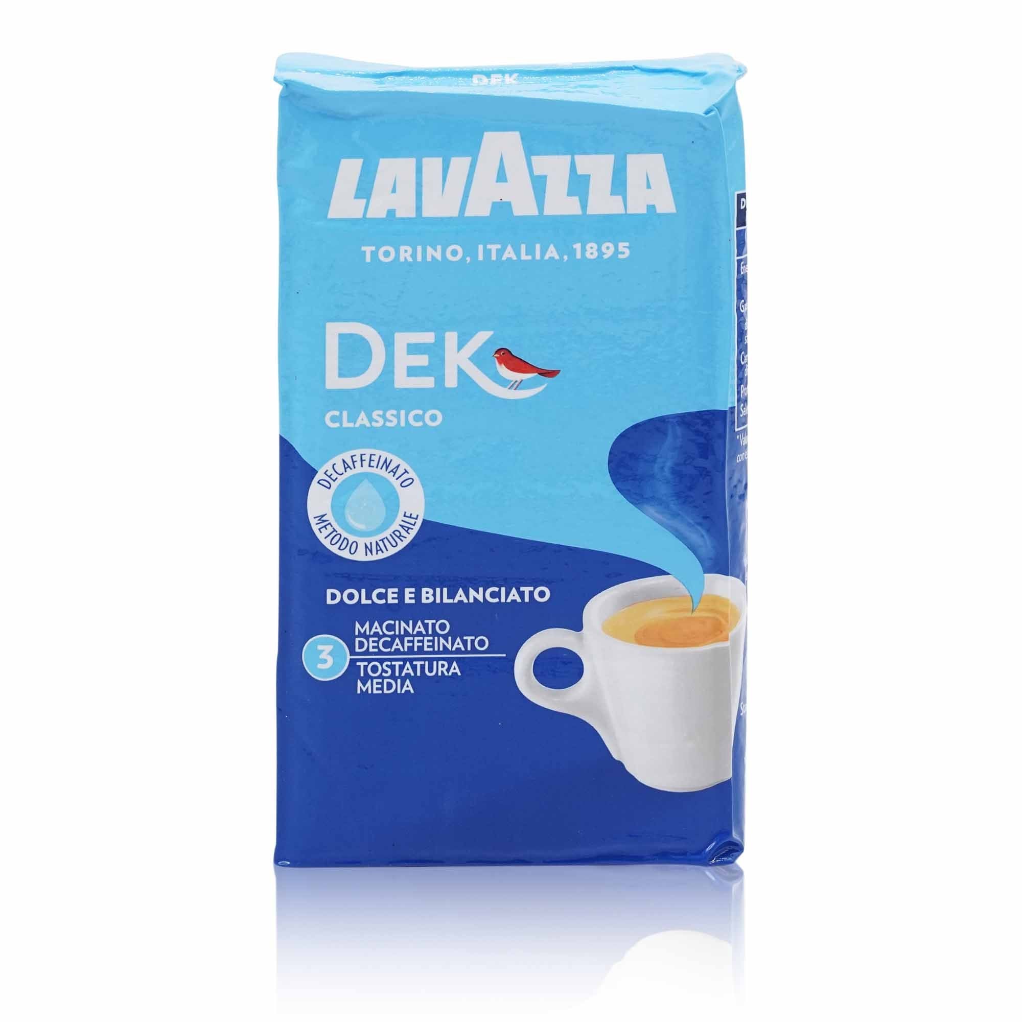 LAVAZZA Caffè decaffeinato (macinato) – Kaffee koffeinfrei gemahlen - 0,250kg
