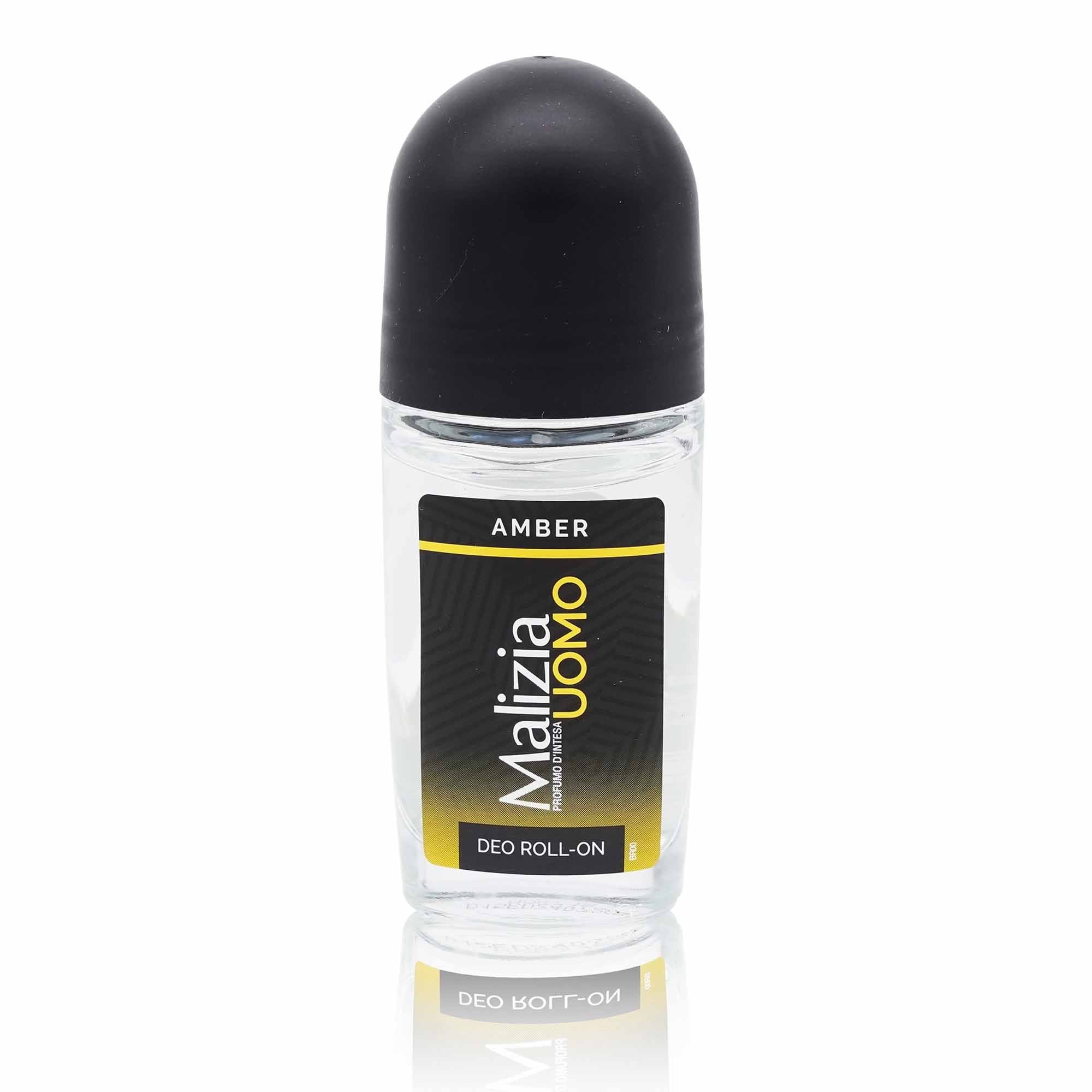MALIZIA Deodorante Roll-on Uomo Amber – Deo Roll-on Herren Amber - 0,050l