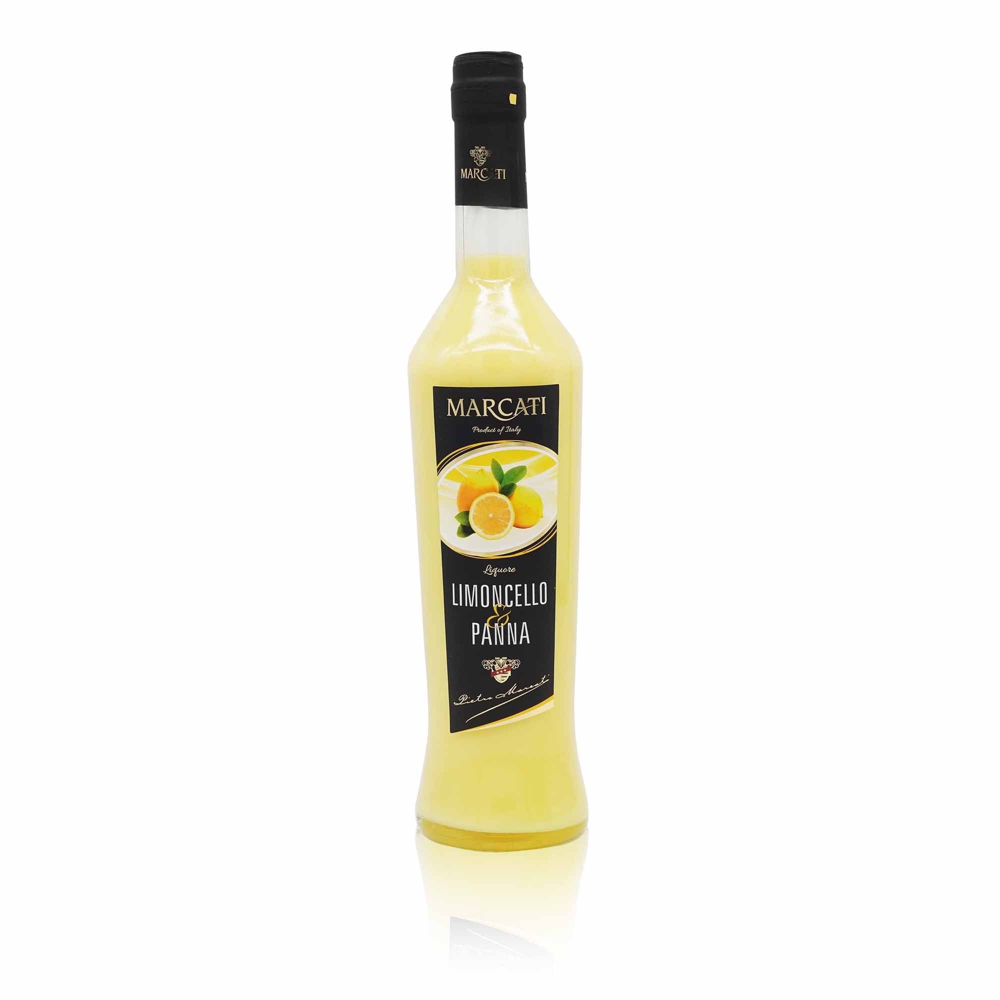 MARCATI Liquore Limoncello e Panna – Likör Limoncello und Sahne - 0,5l