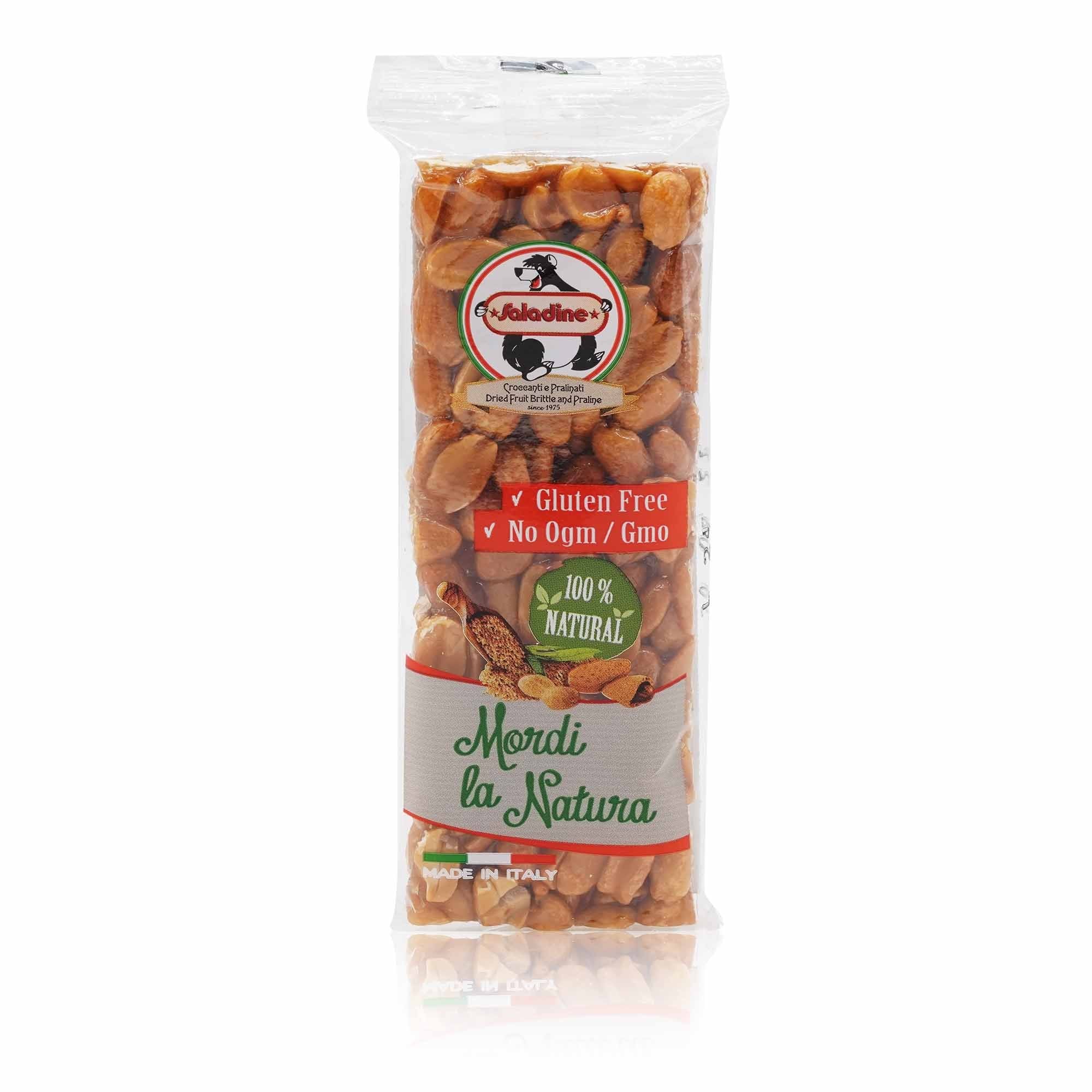 SALADINE Barra croccante di arachidi – Krokantriegel mit Erdnüssen - 0,080kg - italienisch-einkaufen.de