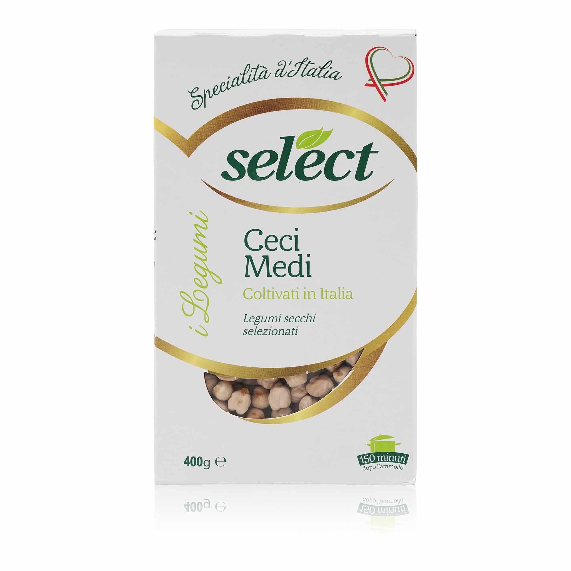 SELECT Ceci medi secchi – Kichererbsen medium getrocknet - 0,400kg - italienisch-einkaufen.de