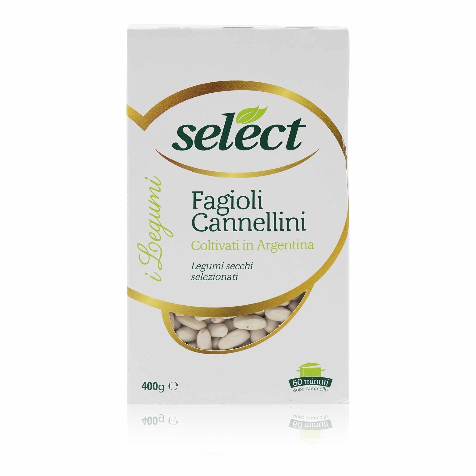 SELECT Fagioli Cannellini secchi – Bohnen Cannellini getrocknet - 0,400kg - italienisch-einkaufen.de