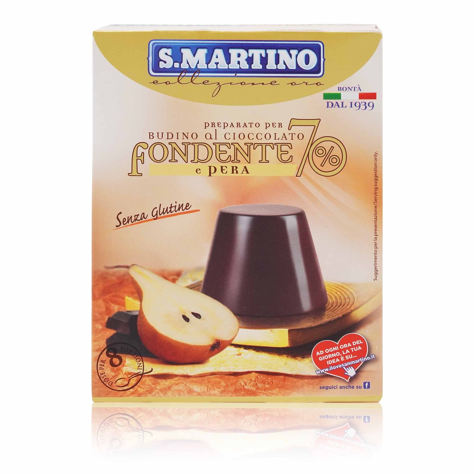 S.MARTINO Preparato Budino ciocc. e pera – Backmischung Schokopudding u.Birne - 0,096kg - italienisch-einkaufen.de