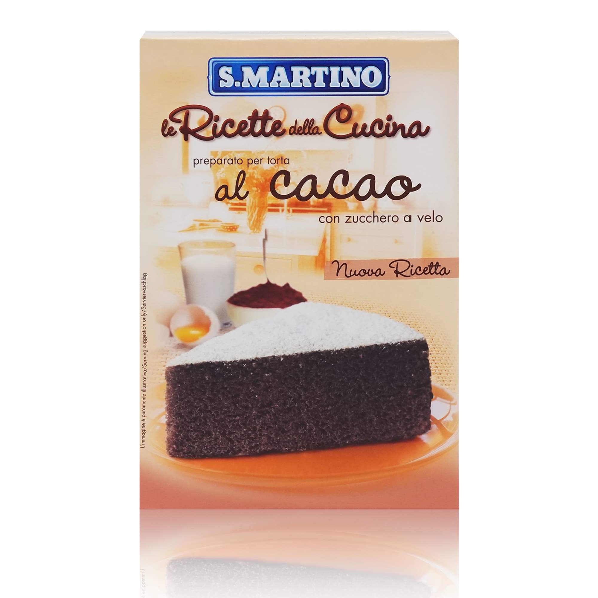 S.MARTINO Preparato per Torta al cacao – Backmischung für Schokotorte - 0,460kg - italienisch-einkaufen.de