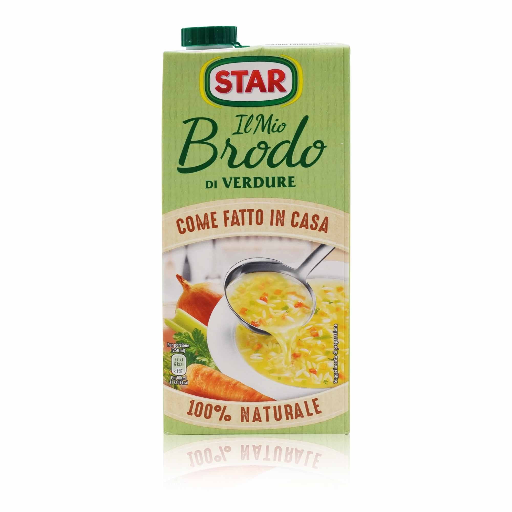 STAR Brodo di Verdure 100% Naturale – Gemüsekraftbrühe 100% natürlich - 1l - italienisch-einkaufen.de