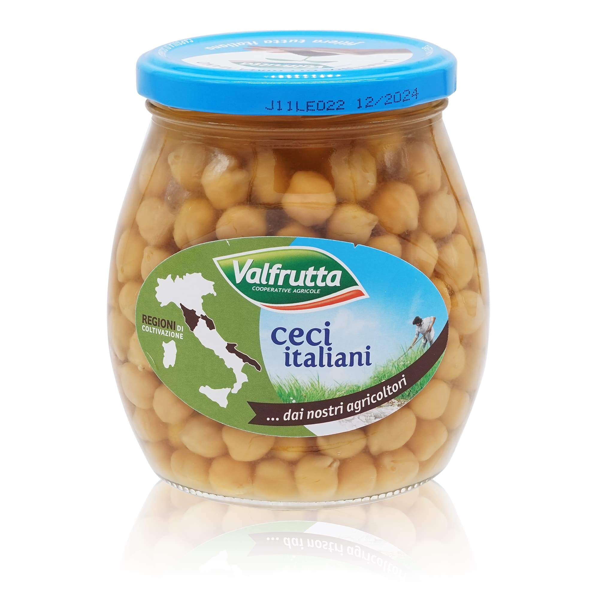 VALFRUTTA Ceci lessati – Kichererbsen gekocht - 0,57kg - italienisch-einkaufen.de