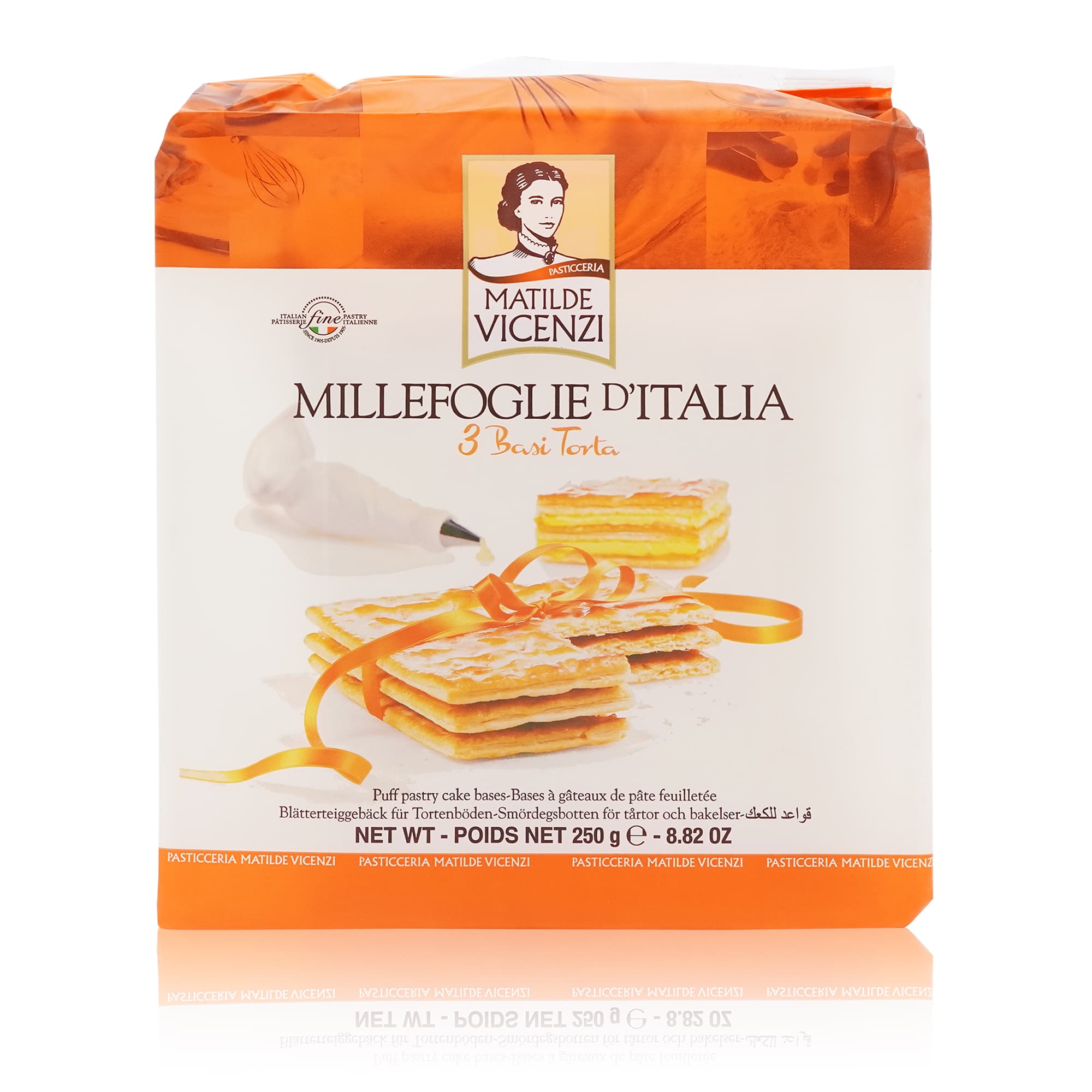 VICENZI Millefogli d'Italia 3 Basi torta – Blätterteigplatten - 0,250kg - italienisch-einkaufen.de
