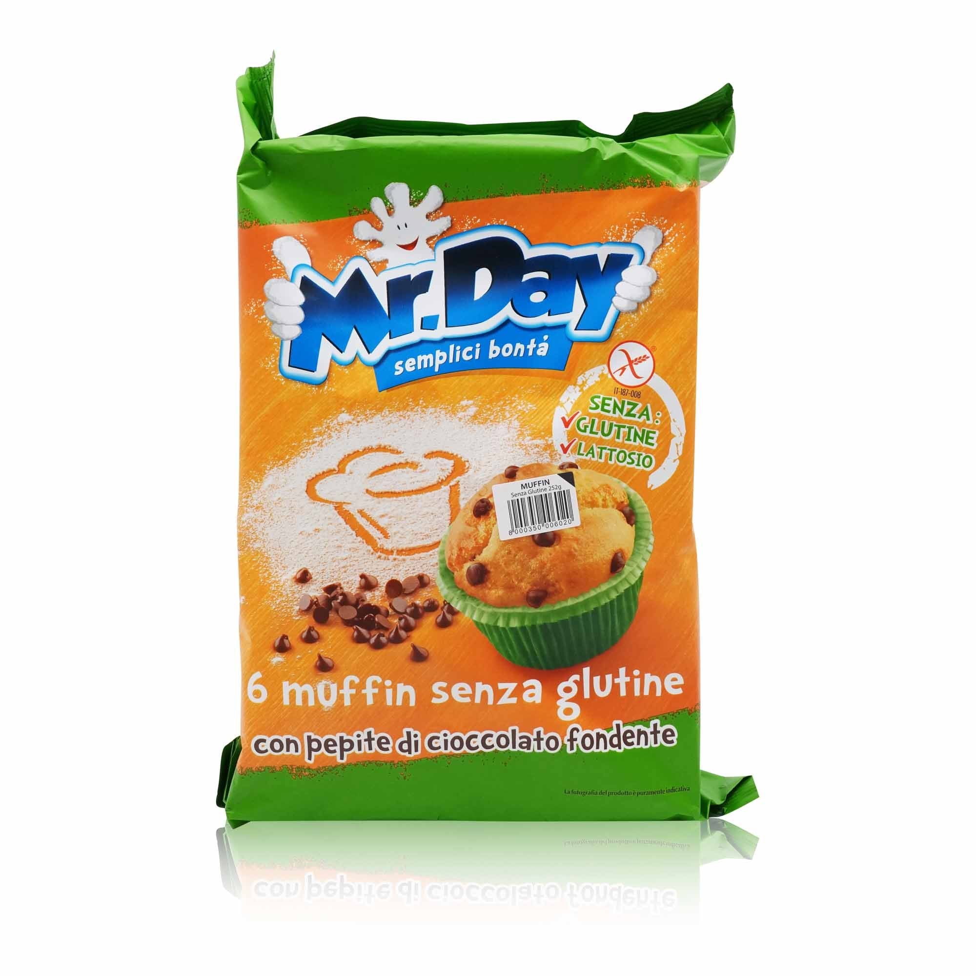 VICENZI Mr.Day Muffin senza glutine – lattosio – Mr.Day Muffins glutenfrei - 0,252kg - italienisch-einkaufen.de