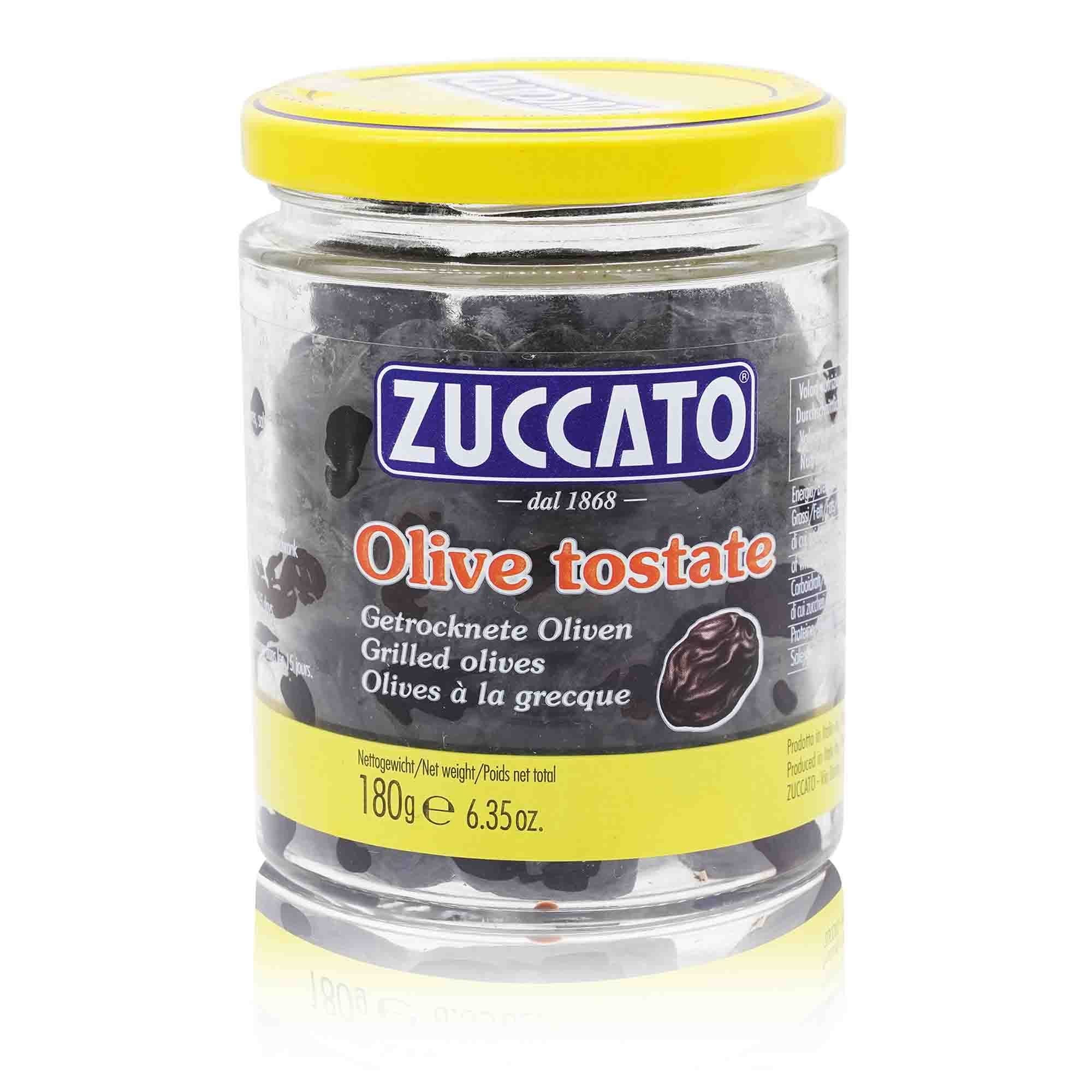 ZUCCATO Olive nere tostate – Getrocknete Oliven schwarz - 0,180kg - italienisch-einkaufen.de