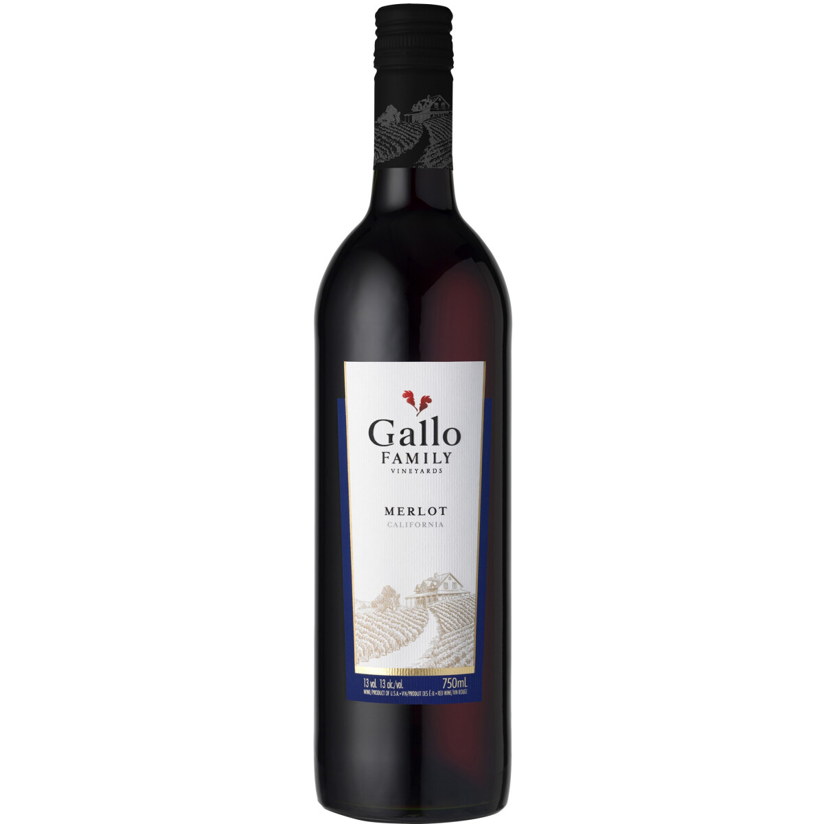 Gallo Family Vineyards Merlot 125 % vol 075 Liter - Inhalt 6 Flaschen