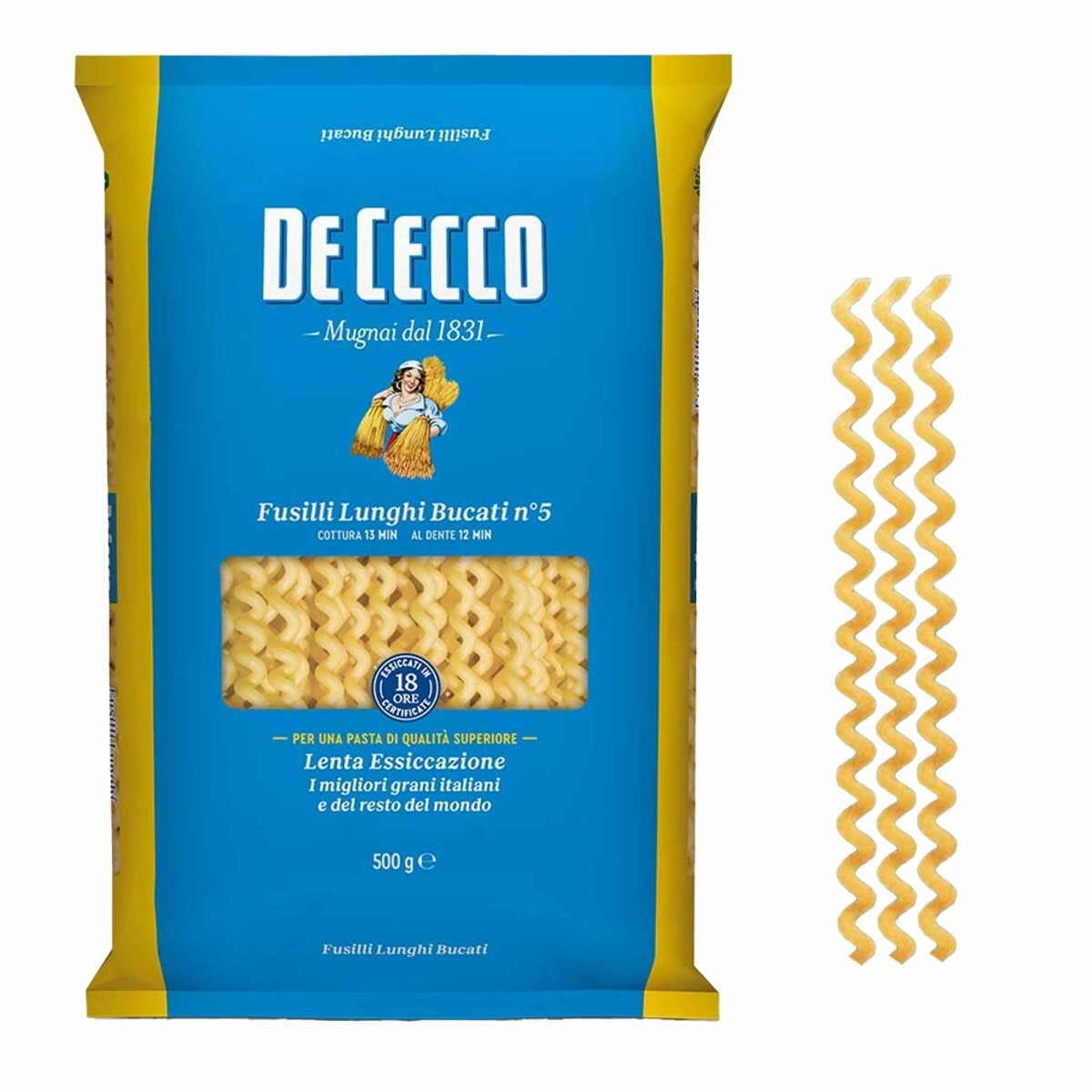 De Cecco Fusilli lunghi Bucati N° 5 500 g
