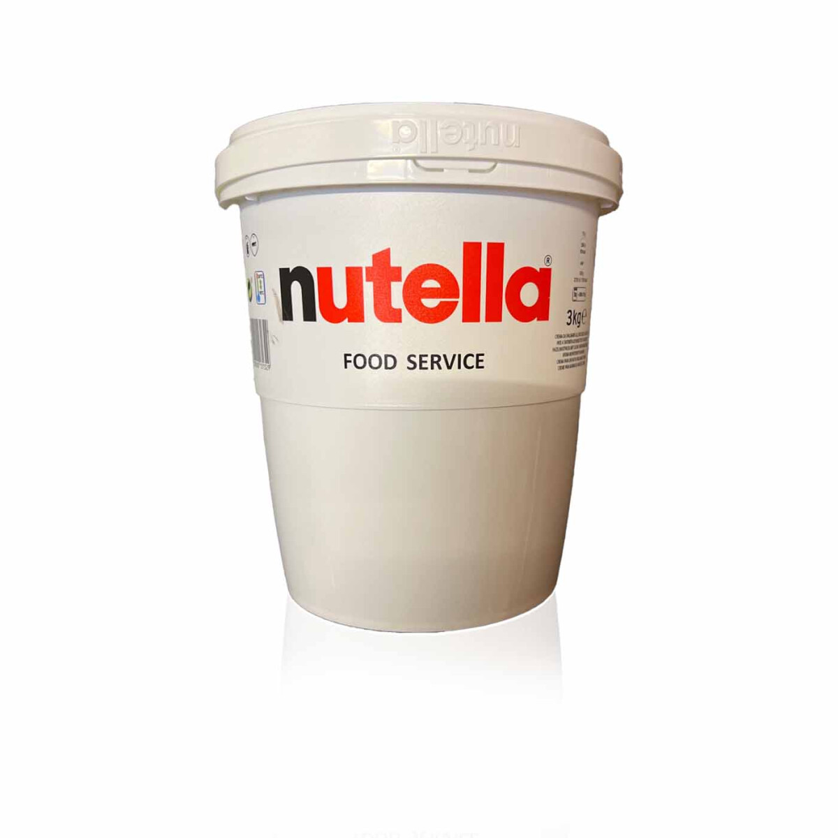 Nutella – Nuss-Nougat-Creme im Praktischen 3 kg Eimer | Cremiger Haselnuss-Schoko-Aufstrich, für Brot, Backen und Rezepte, 1x 3000 g, für Gastronomie und Großfamilien