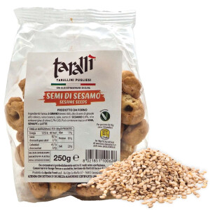Apulia Food Taralli Semi di Sesamo 250 g