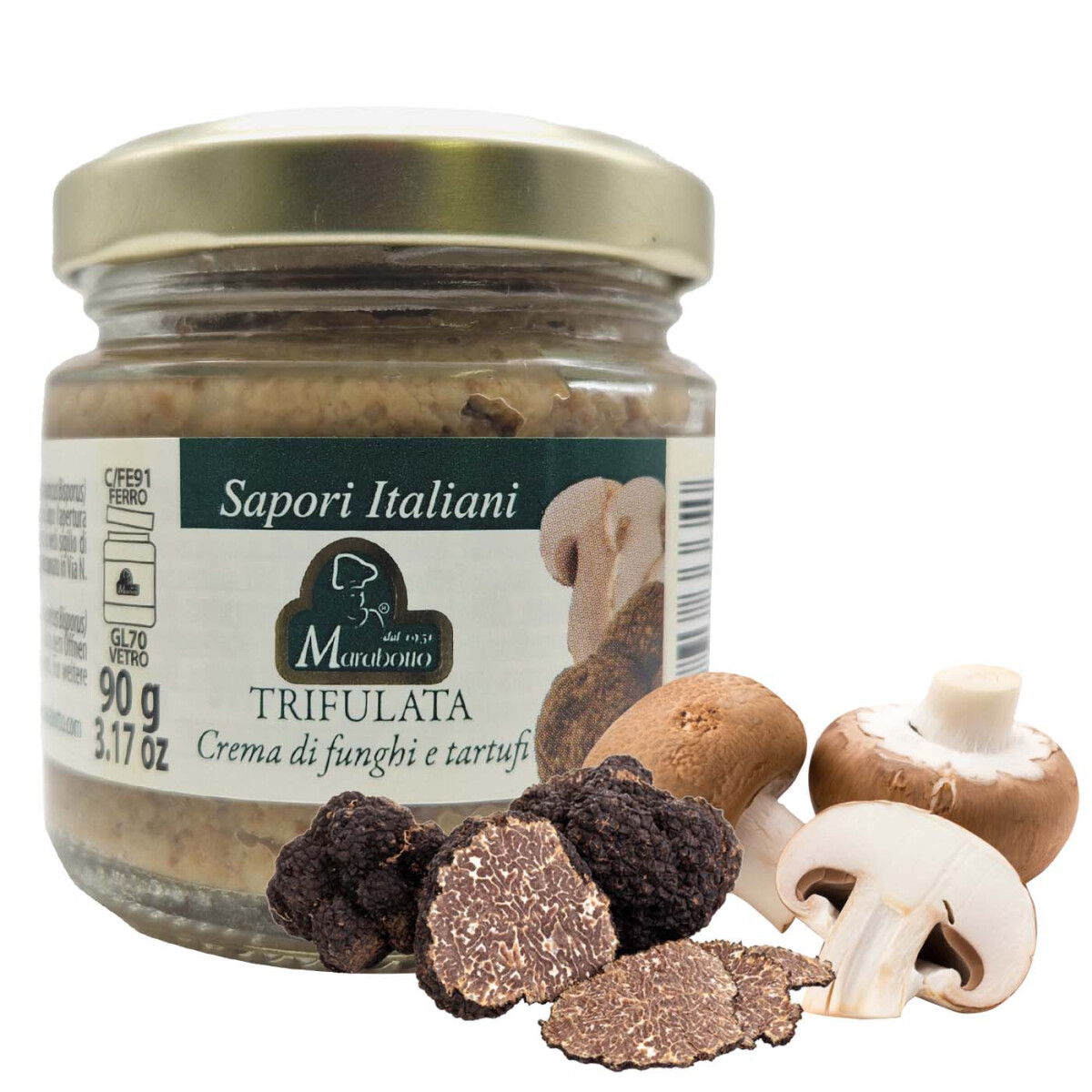 Marabotto Crema di funghi champignon e tartufo 90 g