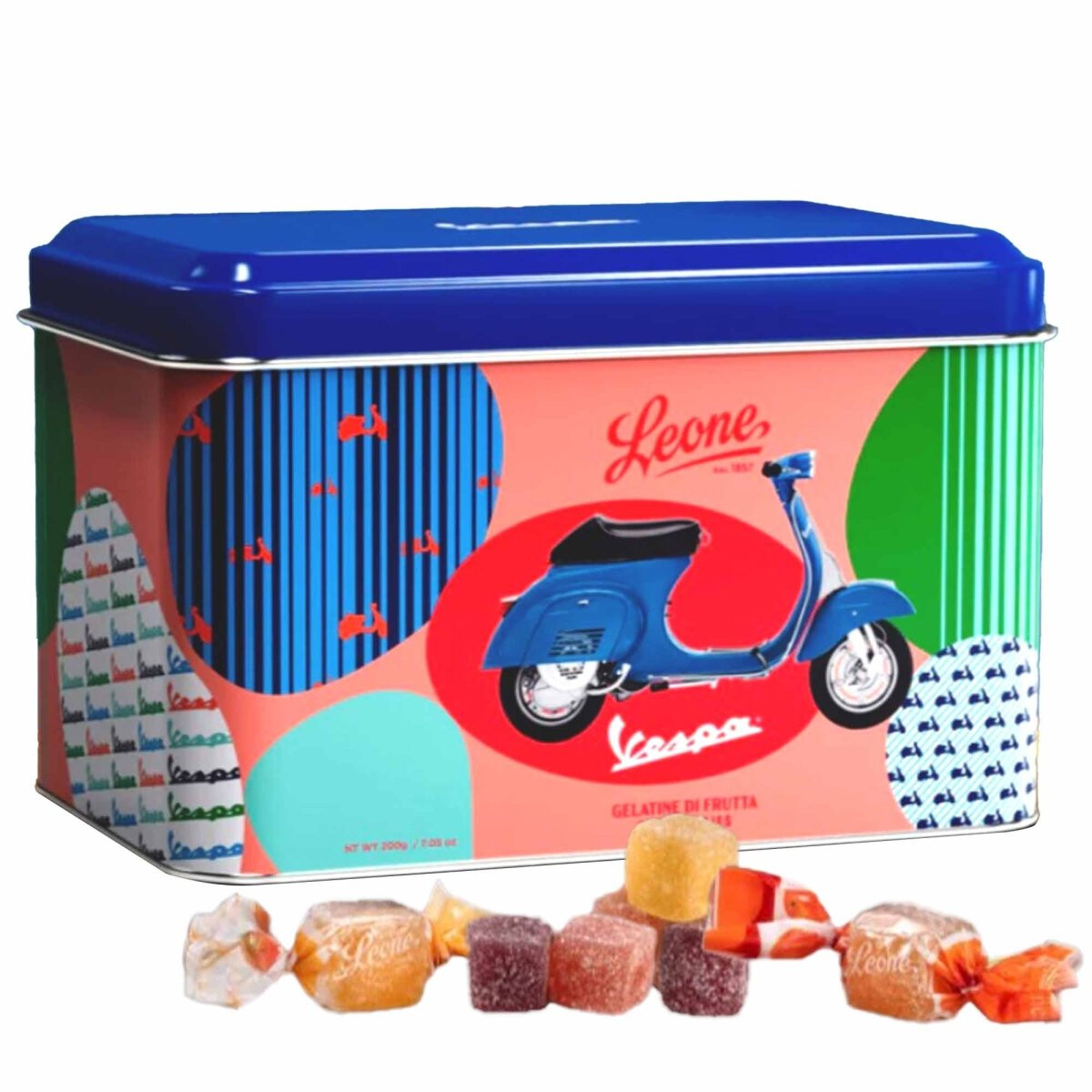 Leone Pastiglie Latta Vespa Gelatine di Frutta 200 g