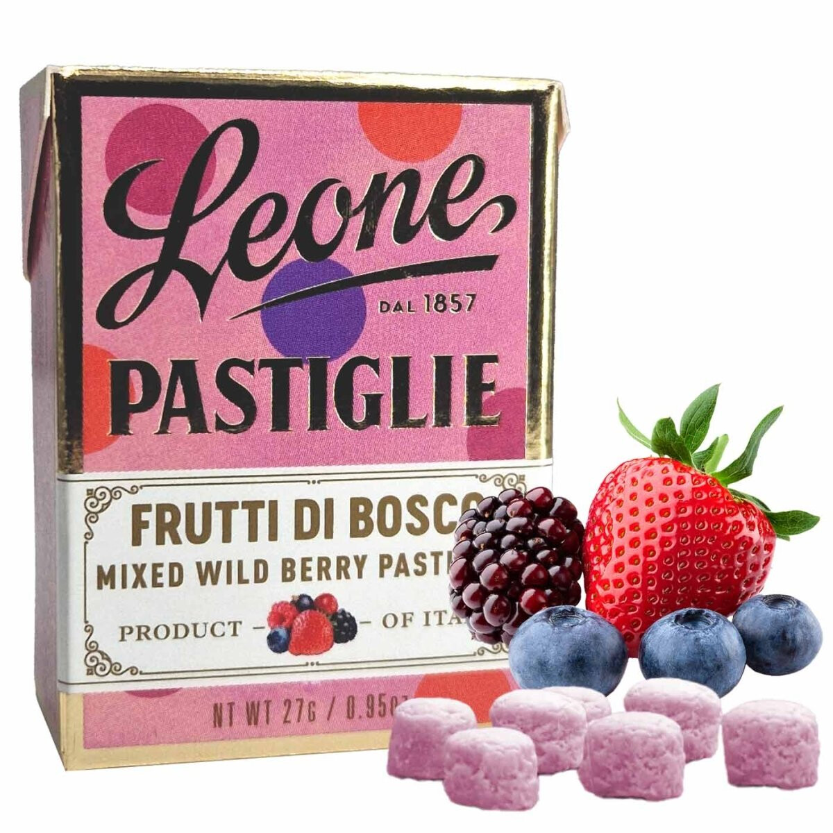Leone Pastiglie Frutti di Bosco 27 g