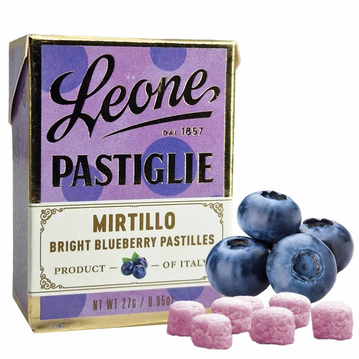 Leone Pastiglie Mirtillo 27 g