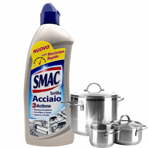 Smac Brilla Acciaio Crema 520 ml