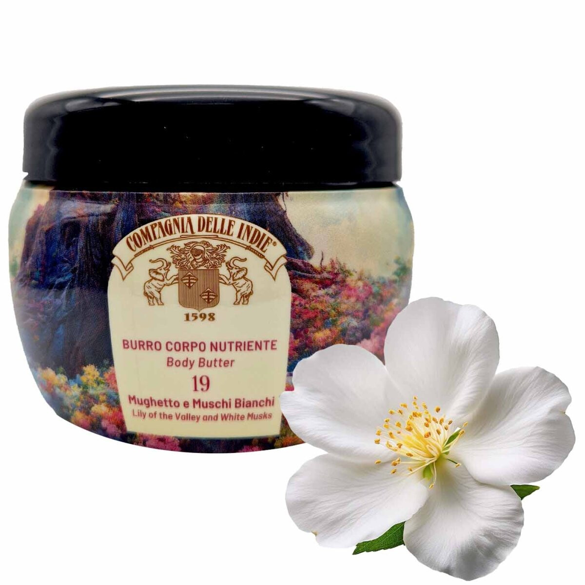 Compagnia delle Indie Burro Corpo Nutriente 19 Mughetto e Muschi Bianchi 250 ml