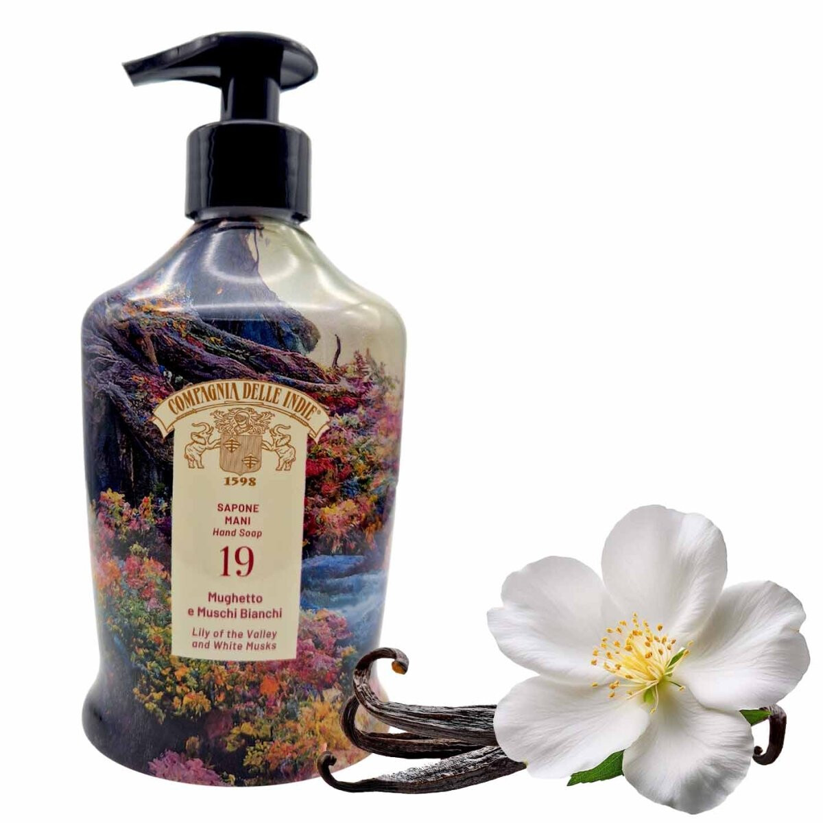 Compagnia delle Indie Sapone Mani 19 Mughetto e Muschi Bianchi 300 ml
