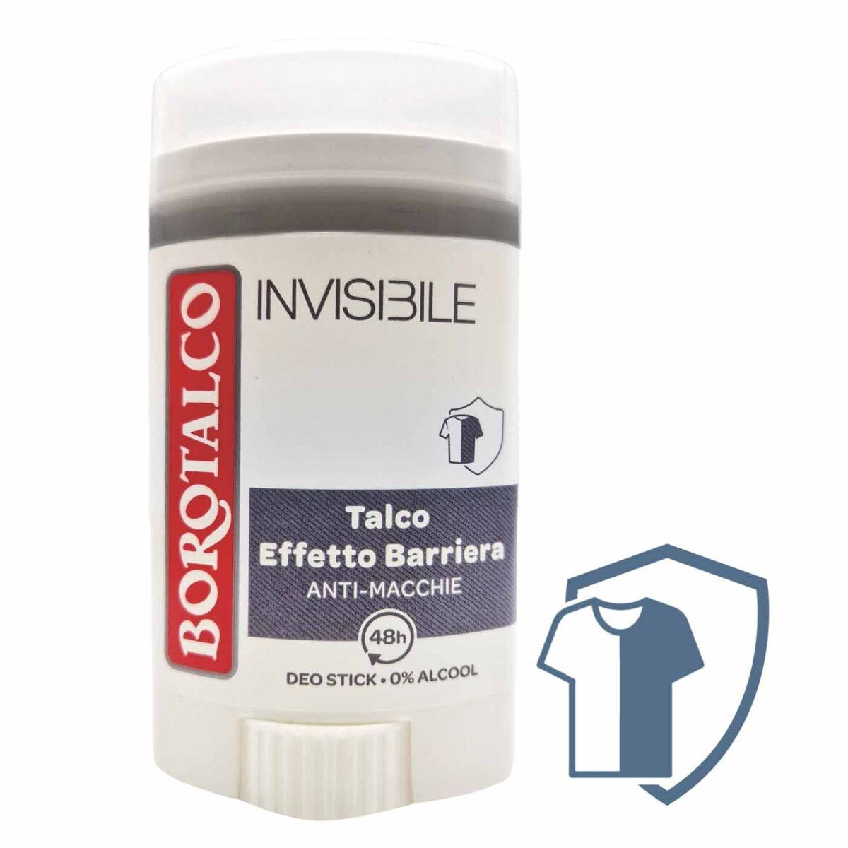 Borotalco Invisibile Talco Effetto Barriera Anti-Macchie Deo Stick 40 ml