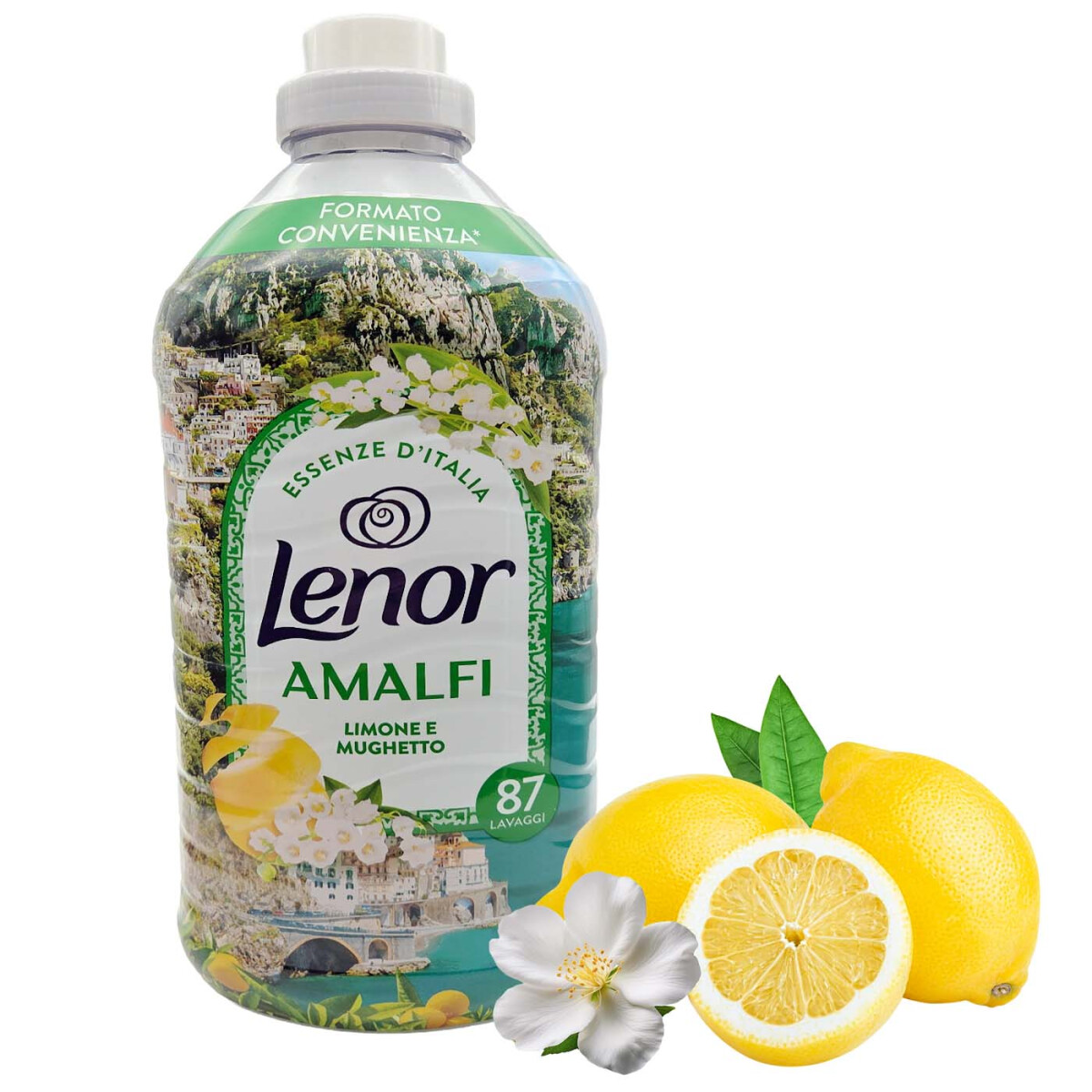 Lenor Ammorbidente Concentrato Amalfi Limone e Mughetto 1827 ml