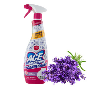 Ace Sgrassatore con Candeggina Rosa e Lavanda Spray 600 ml